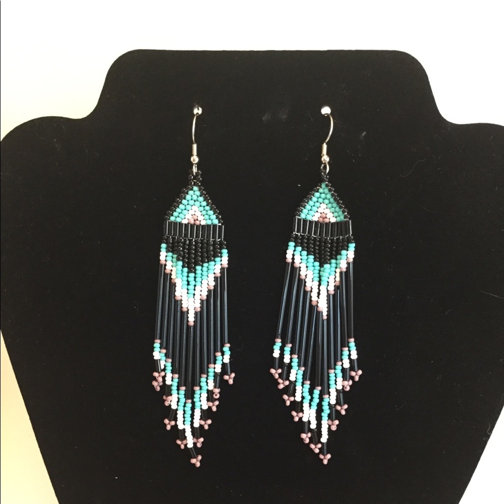 Handed Beaded Earrings